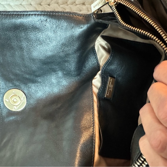 Versace Black Quilted Clutch with Gold Chain - Picture 4 of 4